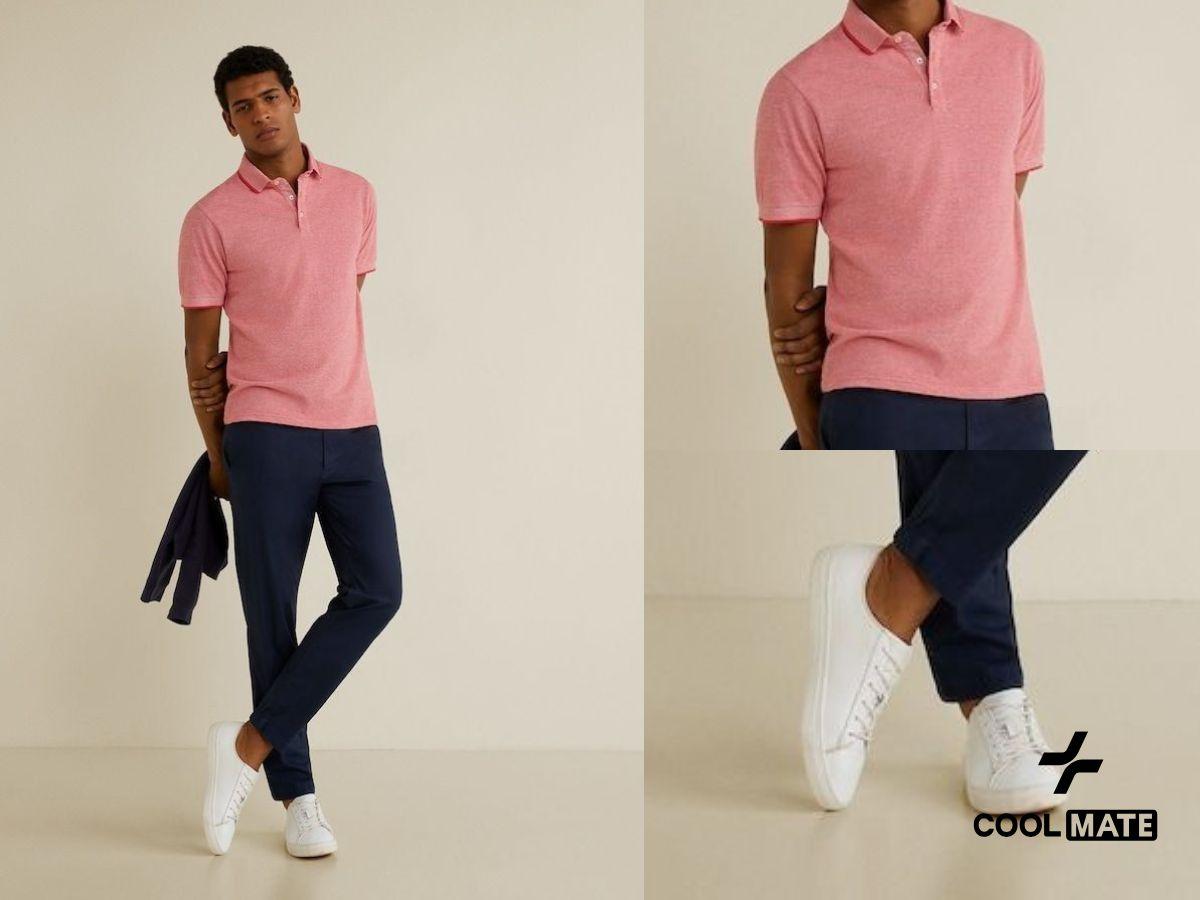 Một đôi sneaker thể thao basic sẽ giúp outfit của chàng thêm năng động và trẻ trung