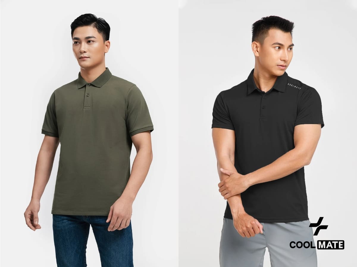 So sánh áo polo cổ điển và áo polo hiện đại thể hiện rõ sự thay đổi trong thiết kế