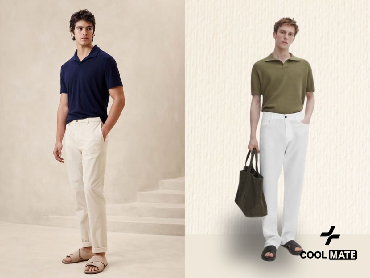Các mẫu sandal quai ngang và dép lê