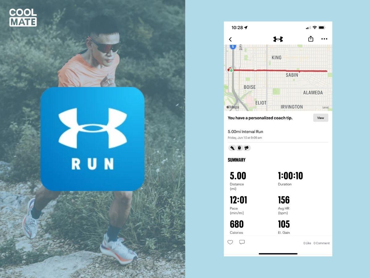 App chạy bộ Map My Run