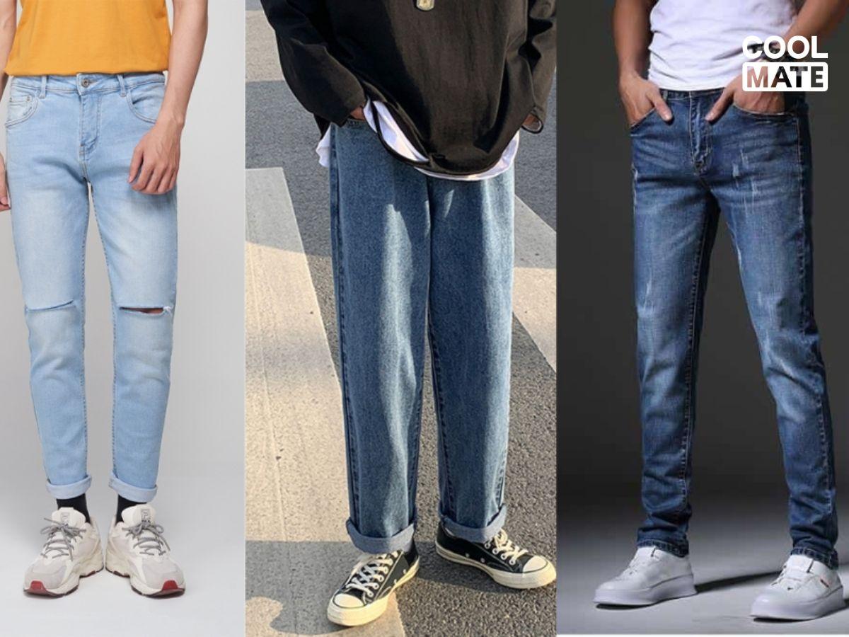 Quần jean ống suông nam thời trang 2025 từ Coolmate