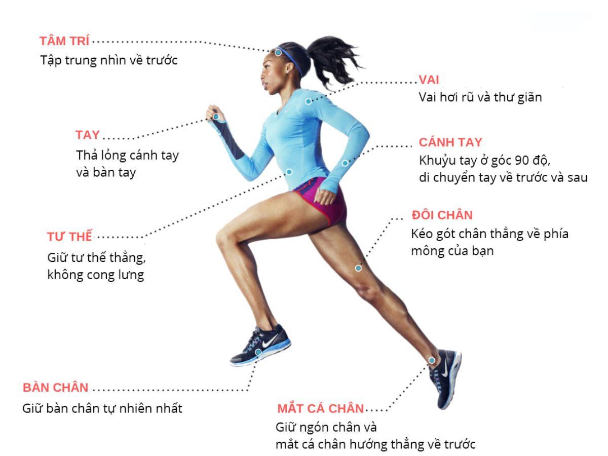 Chú ý đến kỹ thuật chạy