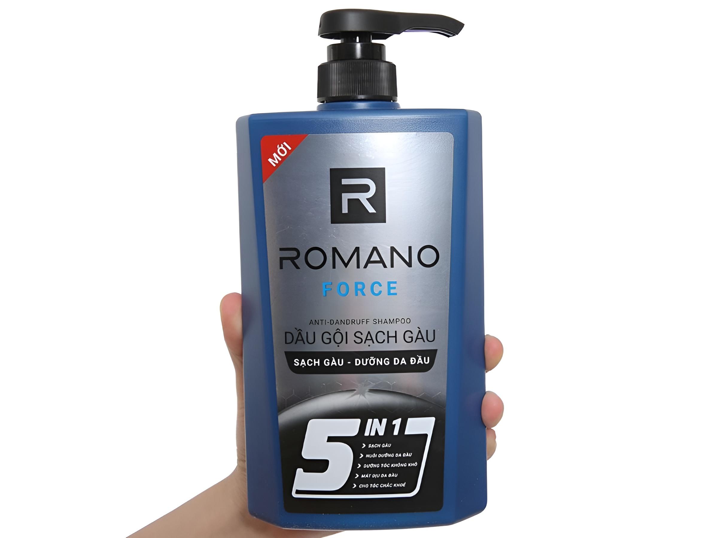 Dầu gội cho nam Romano Force 2 in 1