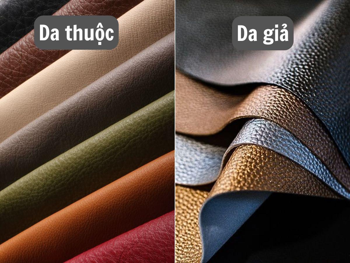 Phân biệt da thuộc và da giả