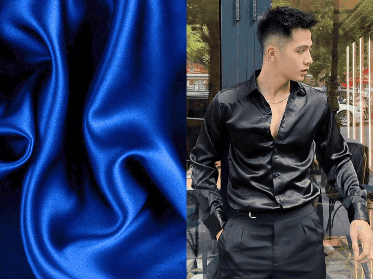Chất liệu may áo sơ mi nam - Lụa