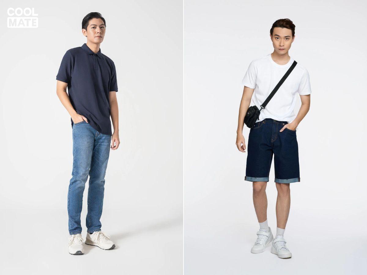 Ngoài quần dài, denim short cũng là một lựa chọn đáng cân nhắc trong những ngày nắng nóng – vừa thoải mái lại vẫn thời trang