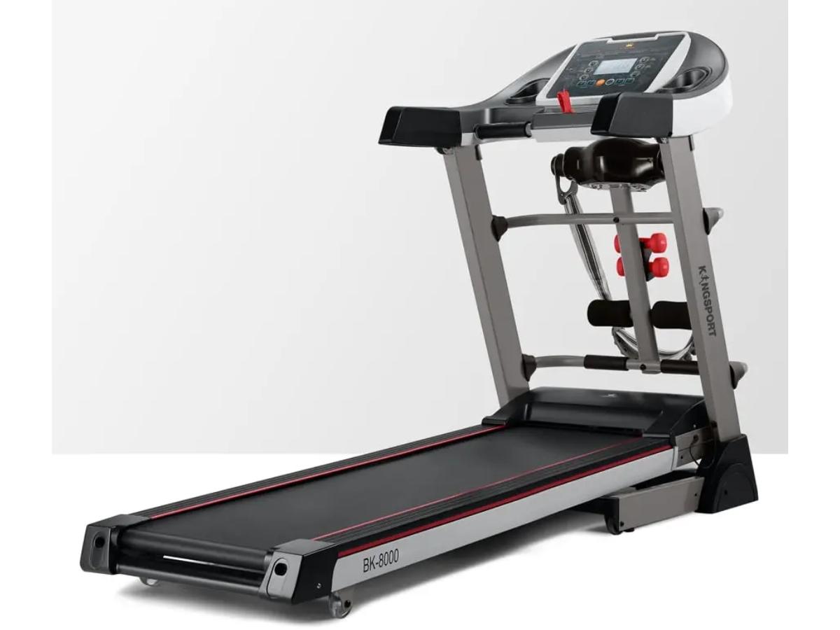 Máy chạy bộ KingSport BK-8000 được tích hợp nhiều chức năng hỗ trợ tập luyện