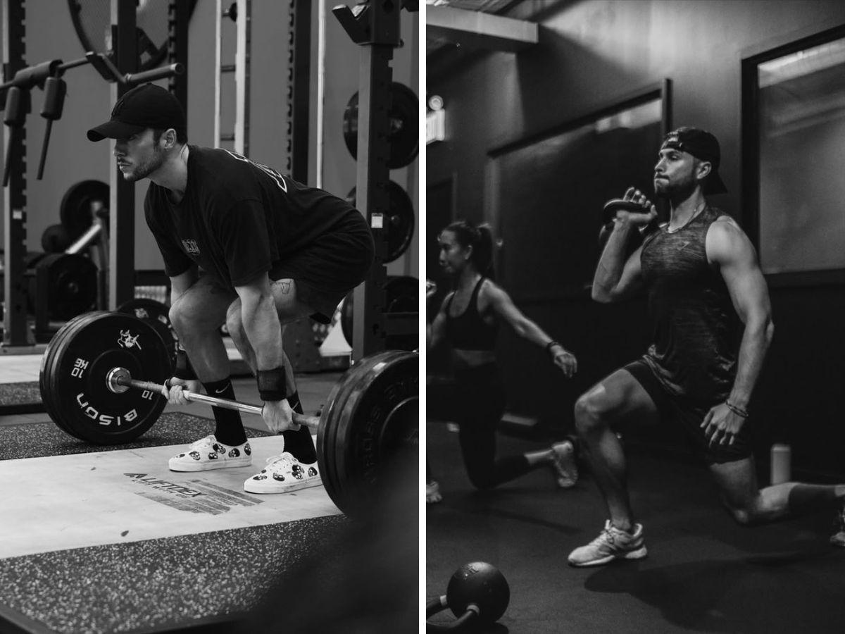 Tập gym với những động tác vừa sức tránh những chấn thương.