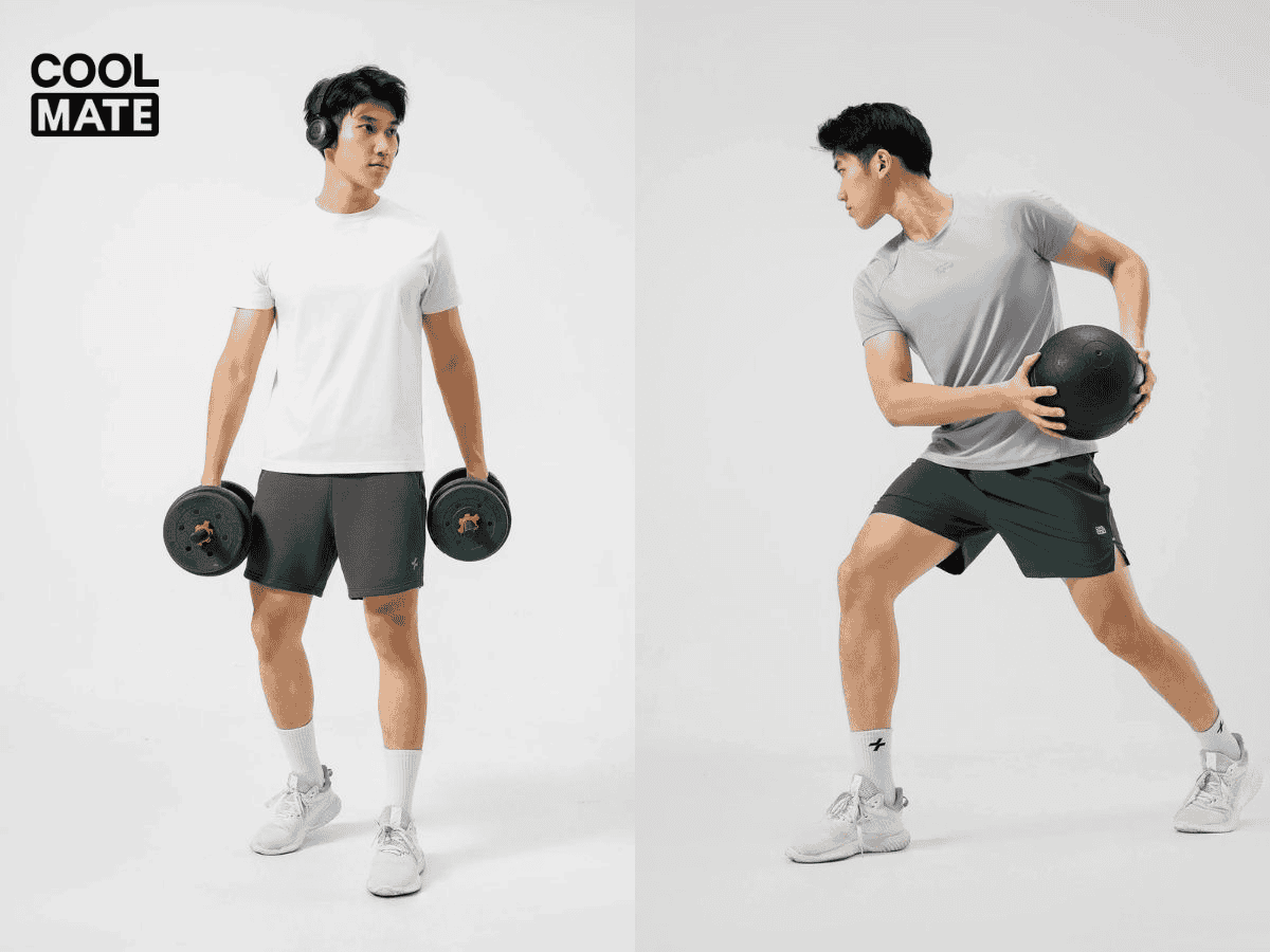 Quần short tập gym nam