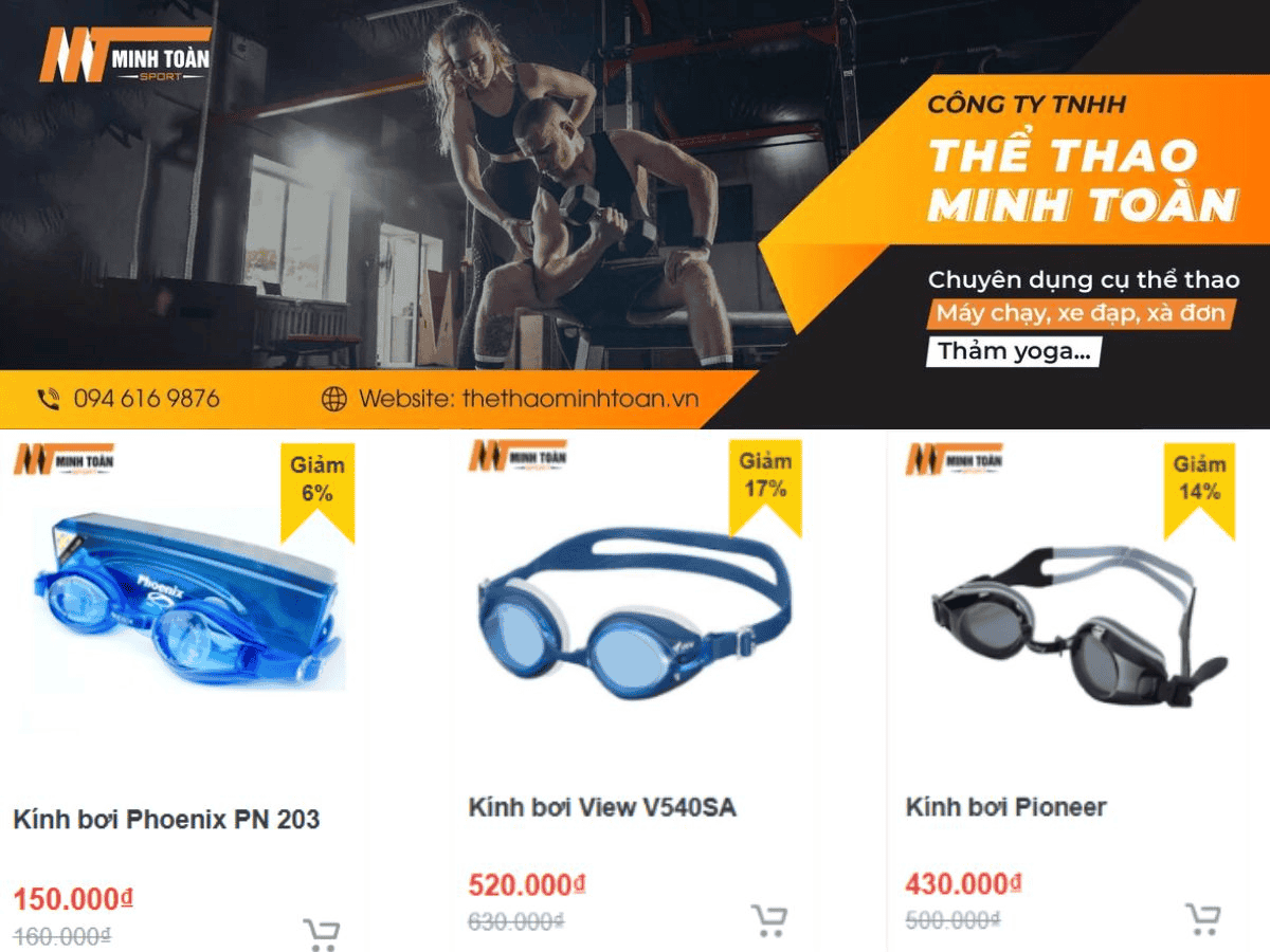 Minh Toàn Sport gây ấn tượng bởi sự đa dạng trong các sản phẩm thể thao