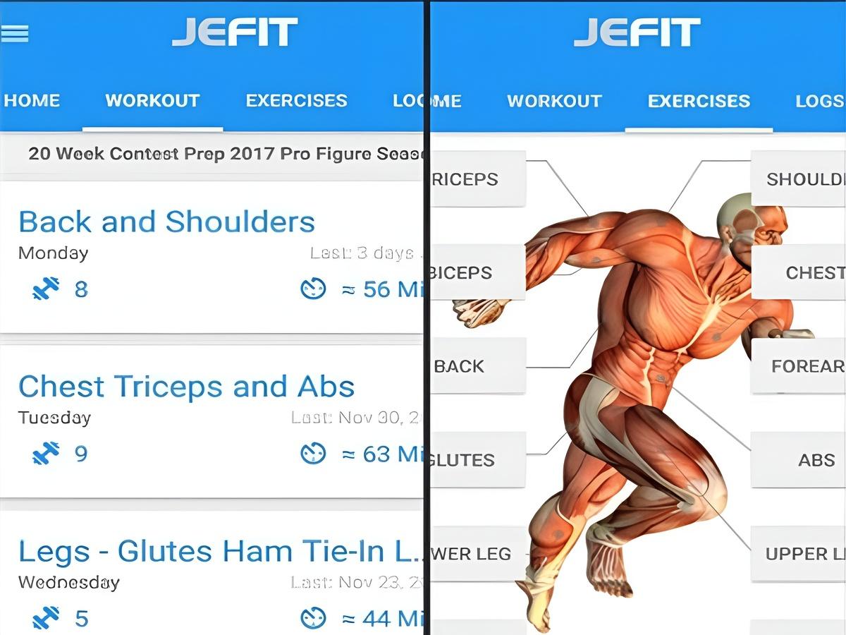 Ứng dụng JEFIT Workout Planner