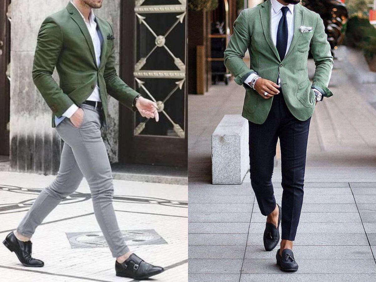 Việc kết hợp blazer và quần âu với màu sắc tương phản đã trở thành một xu hướng phổ biến, mang lại vẻ đẹp trang trọng và lịch lãm