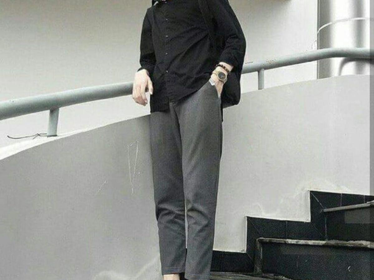 Phối sơ mi trắng và quần Baggy