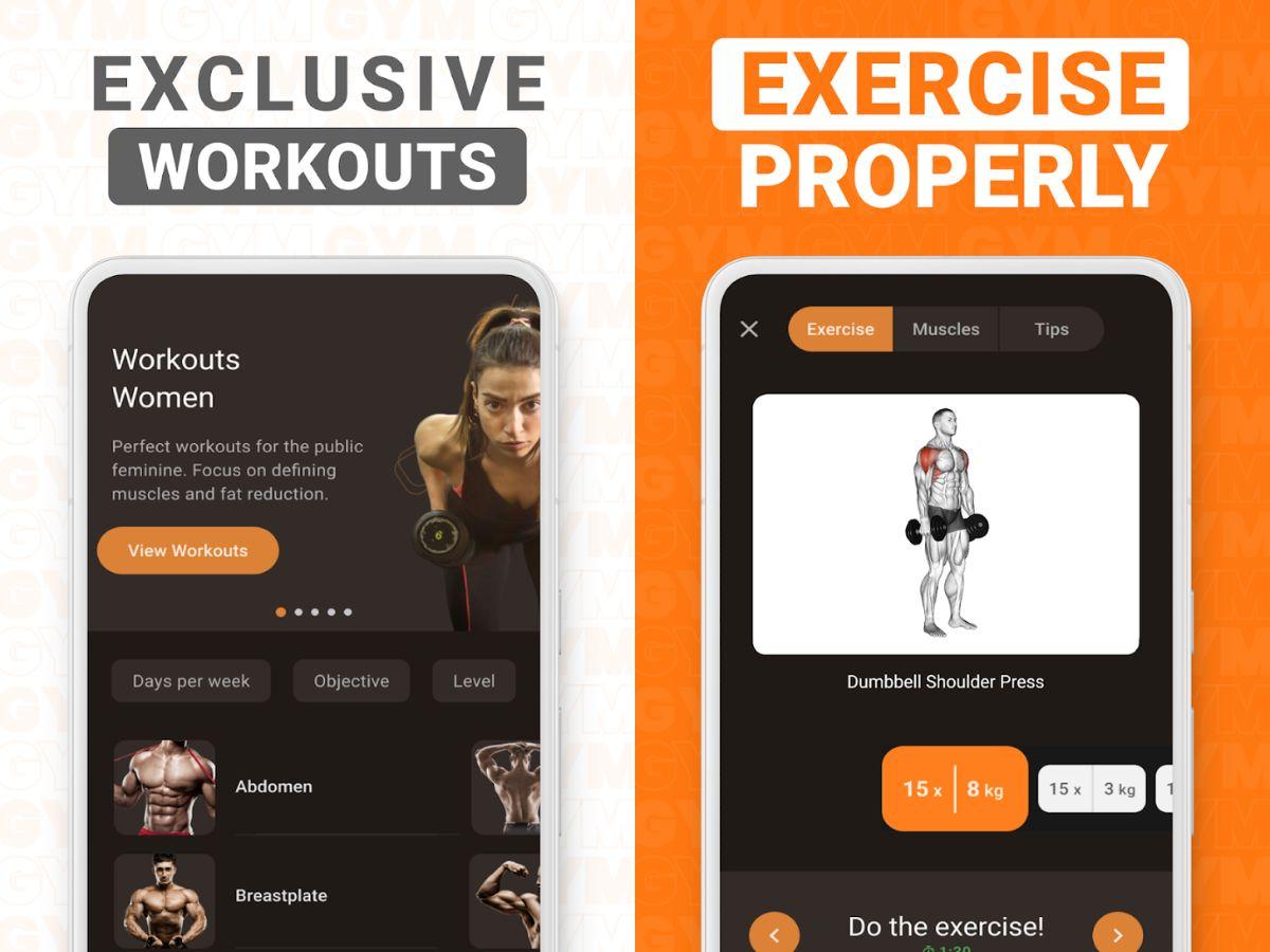 Ứng dụng Gym Wp