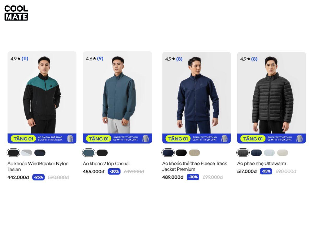 Shop áo khoác Coolmate