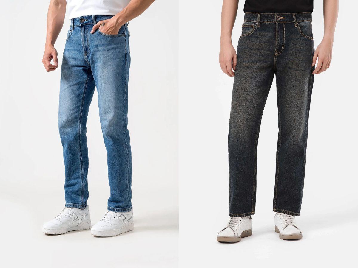 Các mẫu quần bò hay jean tại Coolmate vô cùng đa dạng 