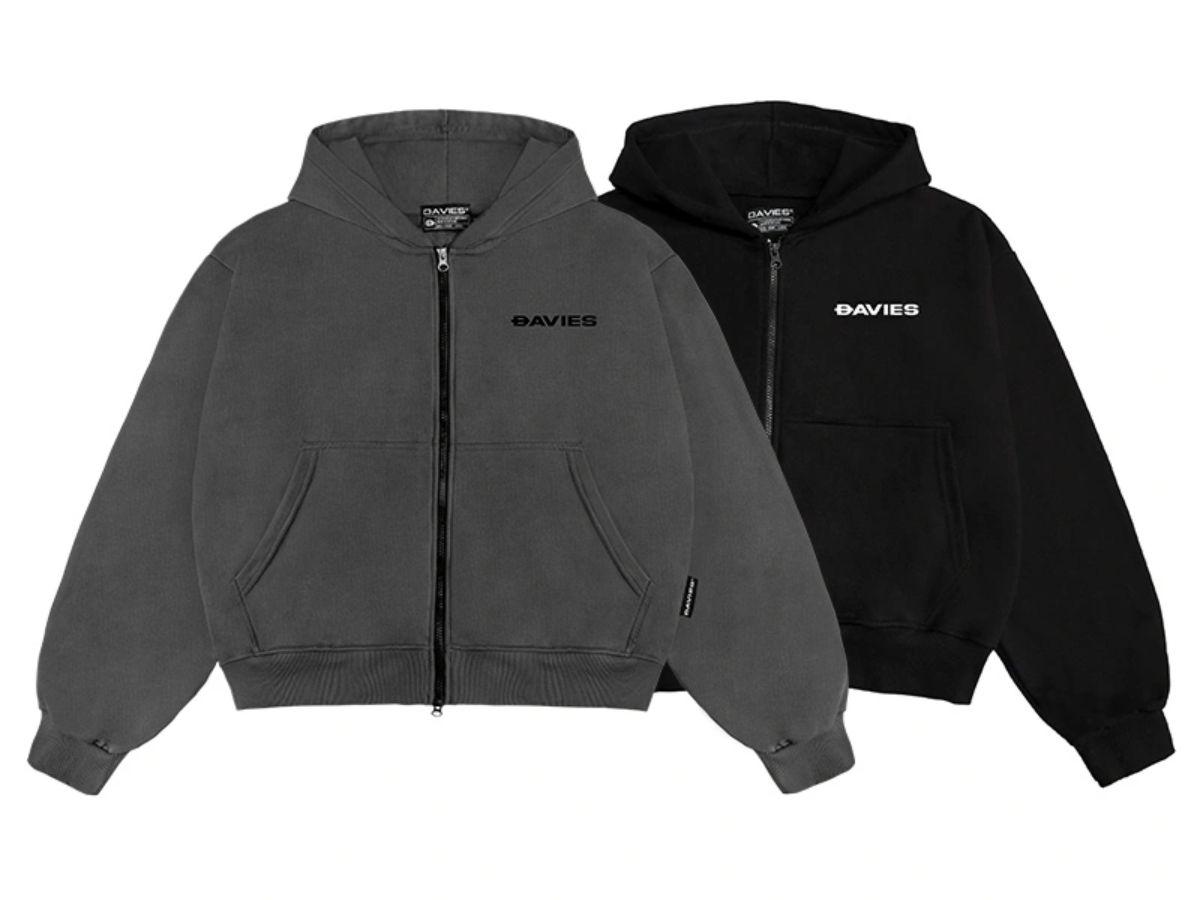 Áo khoác zipper đen phù hợp với phong cách casual