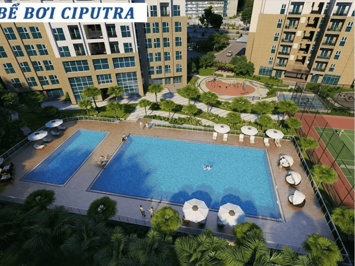 Bể bơi Ciputra – Khu đô thị cao cấp, không gian yên tĩnh