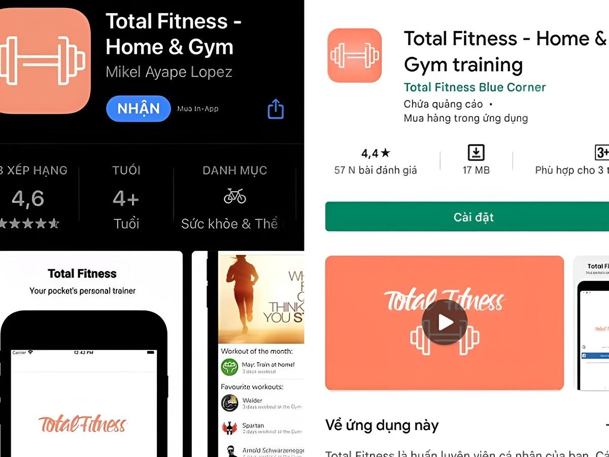 Ứng dụng Total Fitness