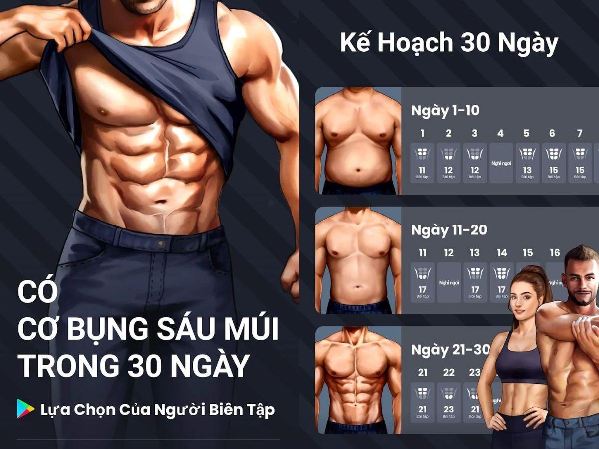 Ứng dụng Six Pack in 30 Days - Abs Workout