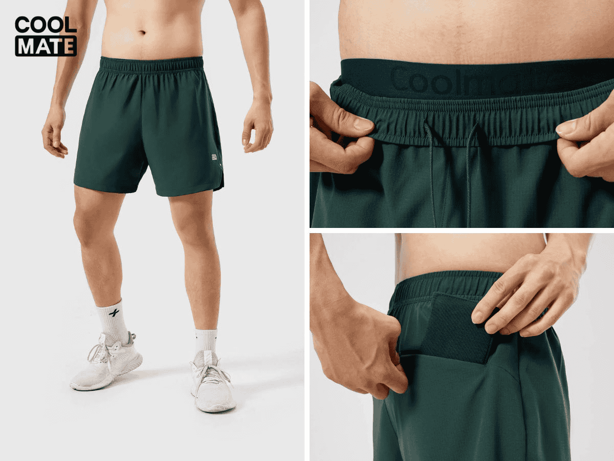 Quần short tập gym nam Movement Coolmate