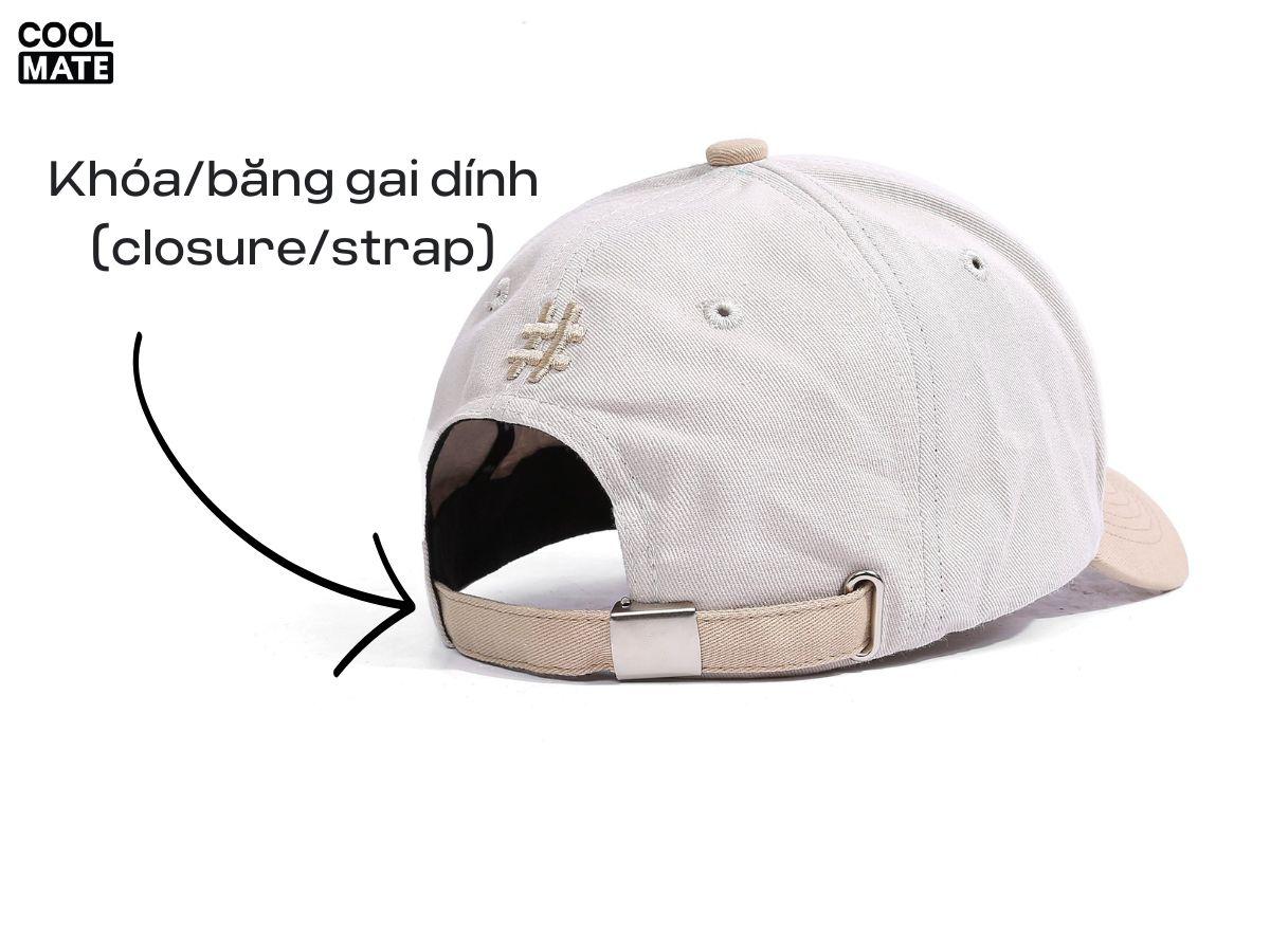 Khóa/băng gai dính (closure/strap)