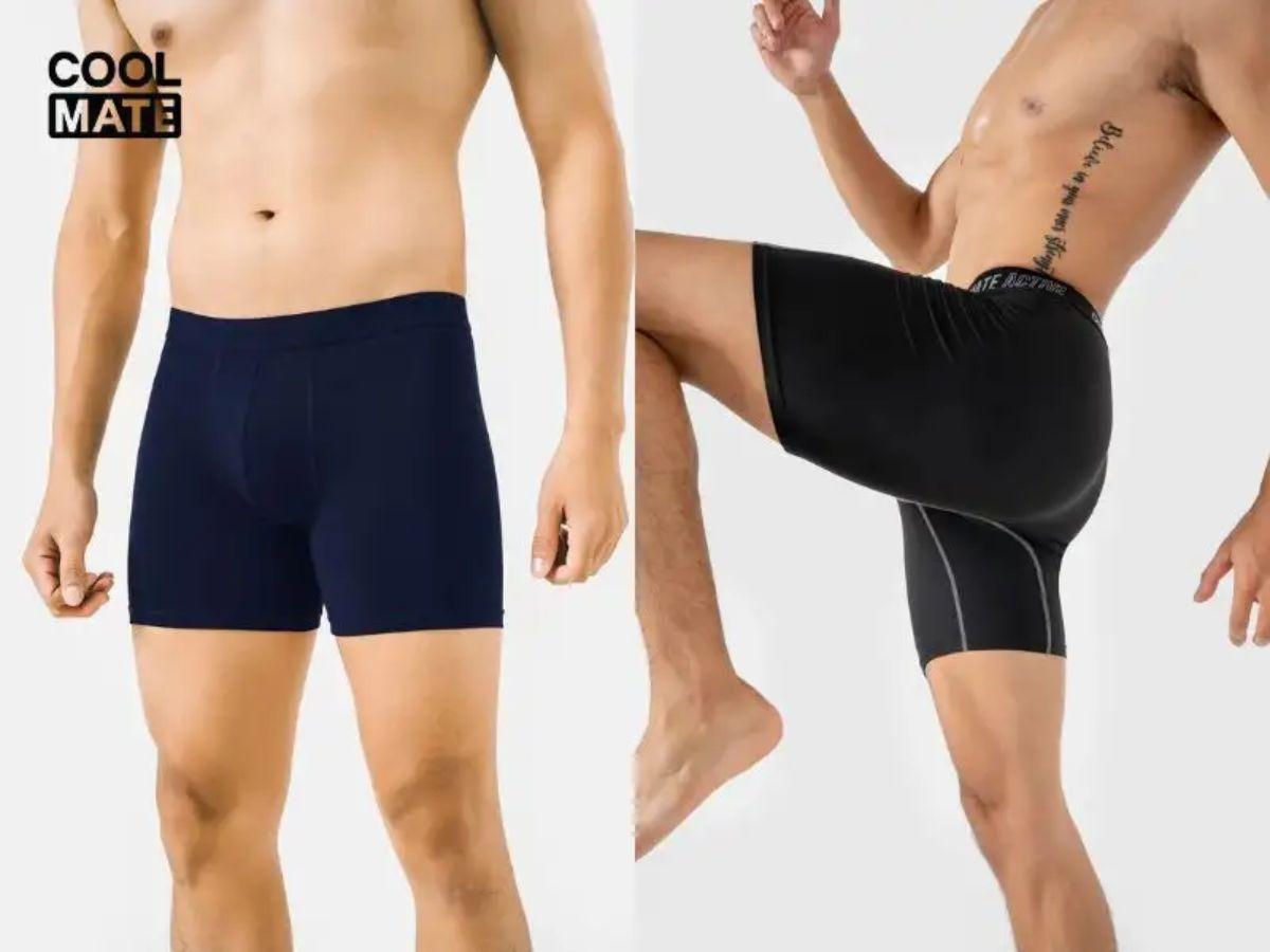 Nam giới vận động khi mặc quần lót bảo vệ vùng kín khi vận động
