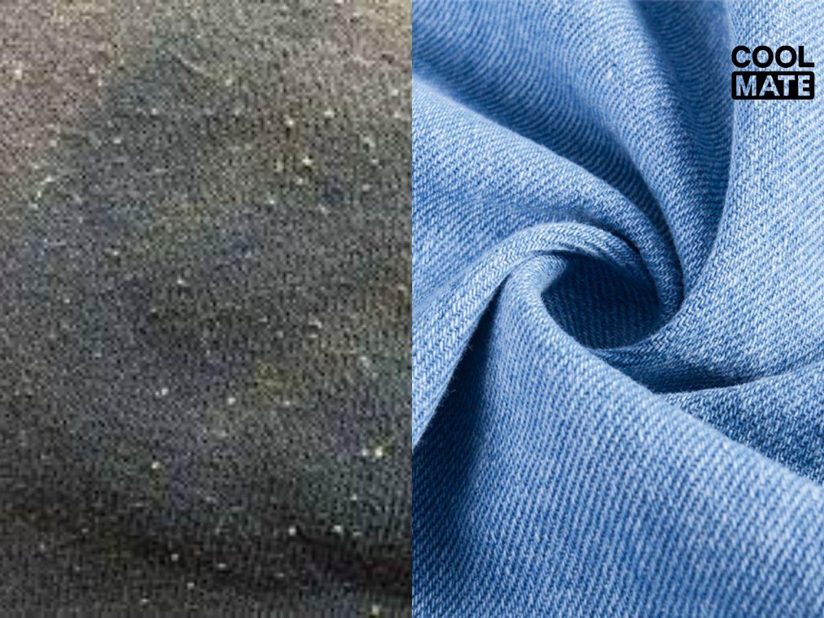 So sánh sợi vải denim bị hư tổn và sợi vải denim khỏe mạnh do giặt sai cách