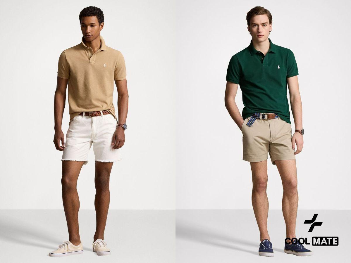 Quần short kết hợp polo mang đến hơi thở thanh xuân và năng động cho nam giới