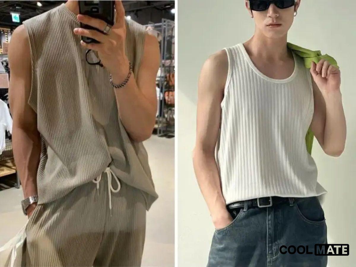 Cách phối đồ thể thao với áo tank top