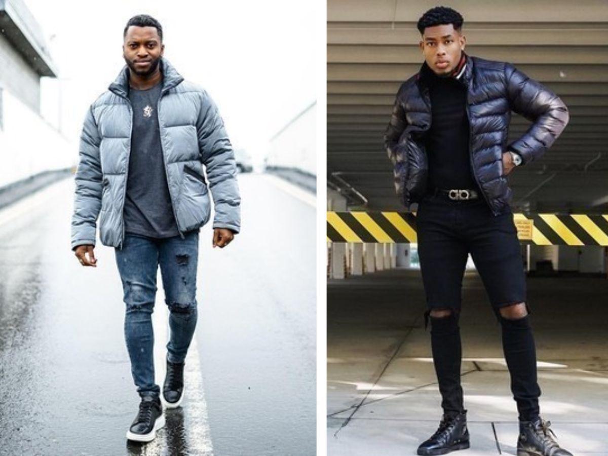 Trẻ trung khi mix áo khoác phao với quần jeans