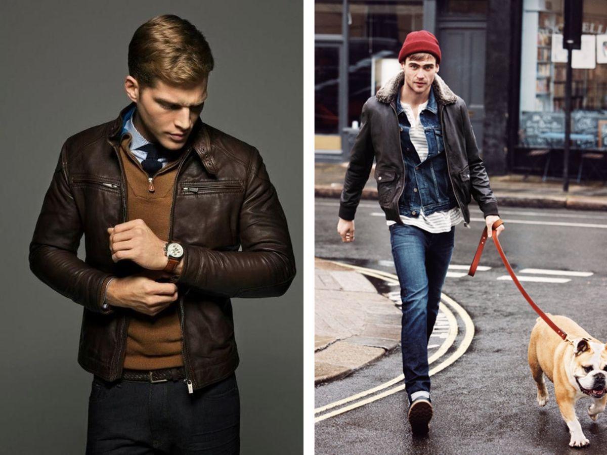 Phối layer với áo khoác biker