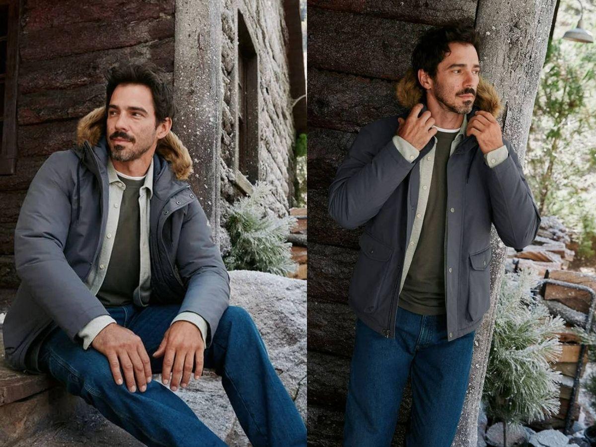 Áo khoác parka kết hợp với quần jeans tạo nên vẻ đẹp trẻ trung và tràn đầy năng lượng