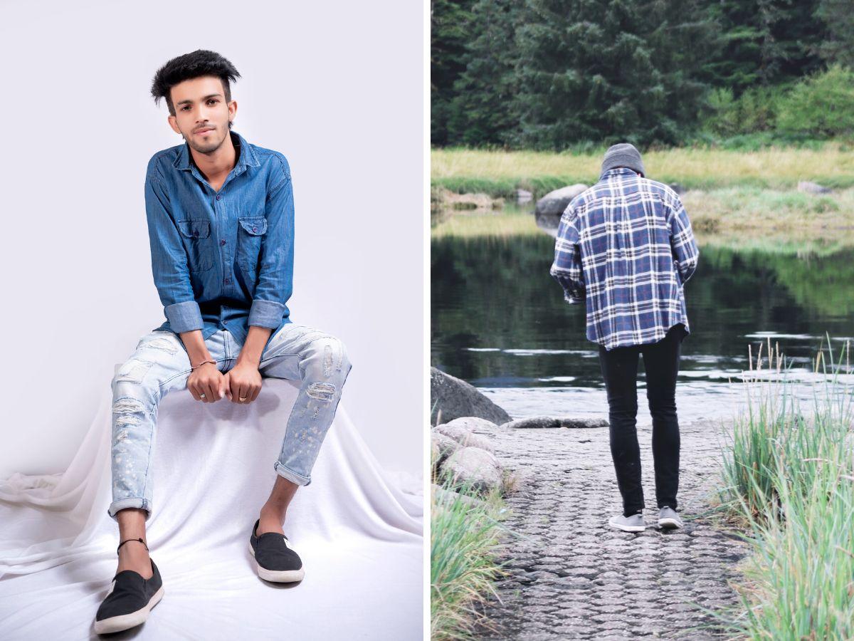Phối quần jean skinny nam với áo sơ mi