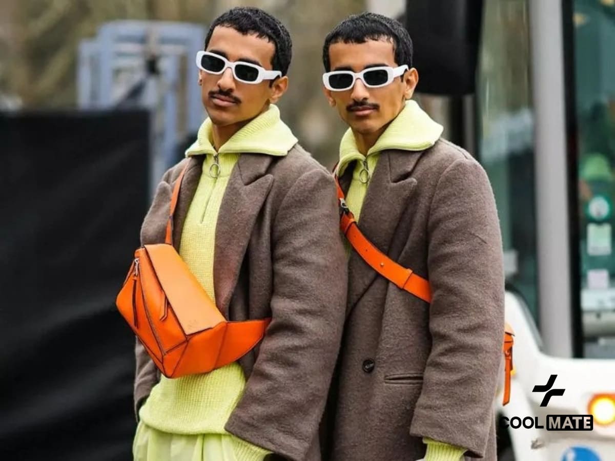  Phối đồ với túi đeo chéo ngực nam theo phong cách Funky