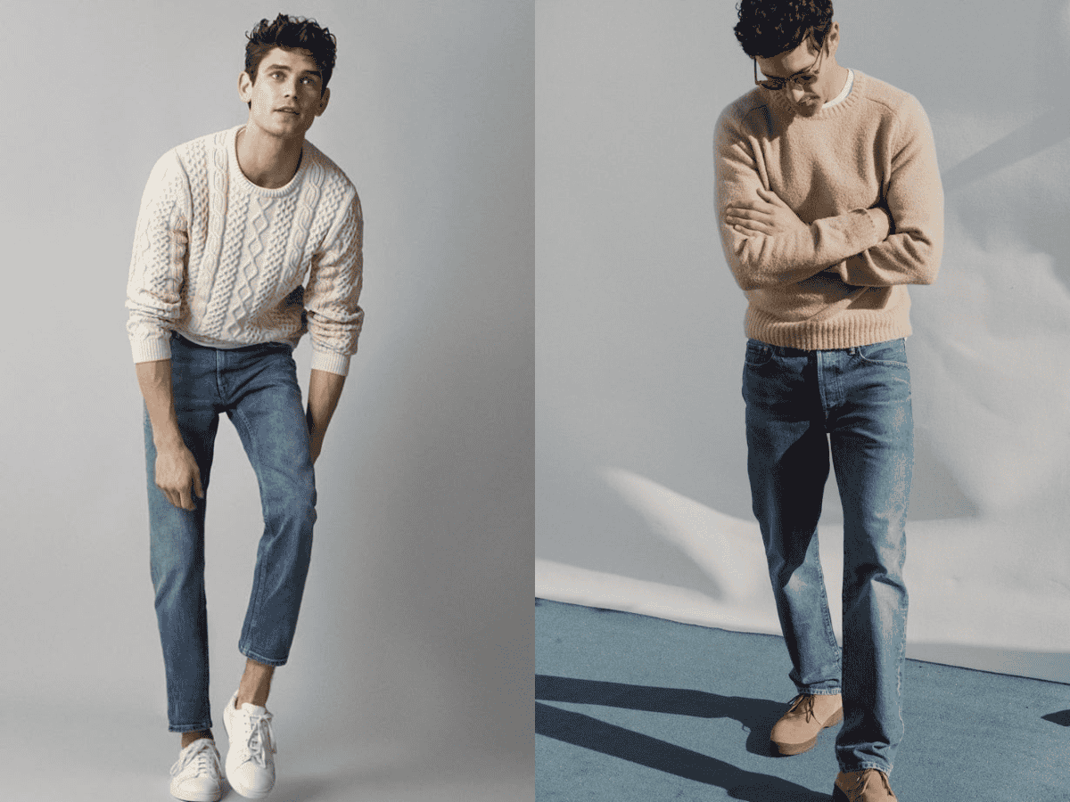 Jean + len cho những ngày thời tiết se lạnh