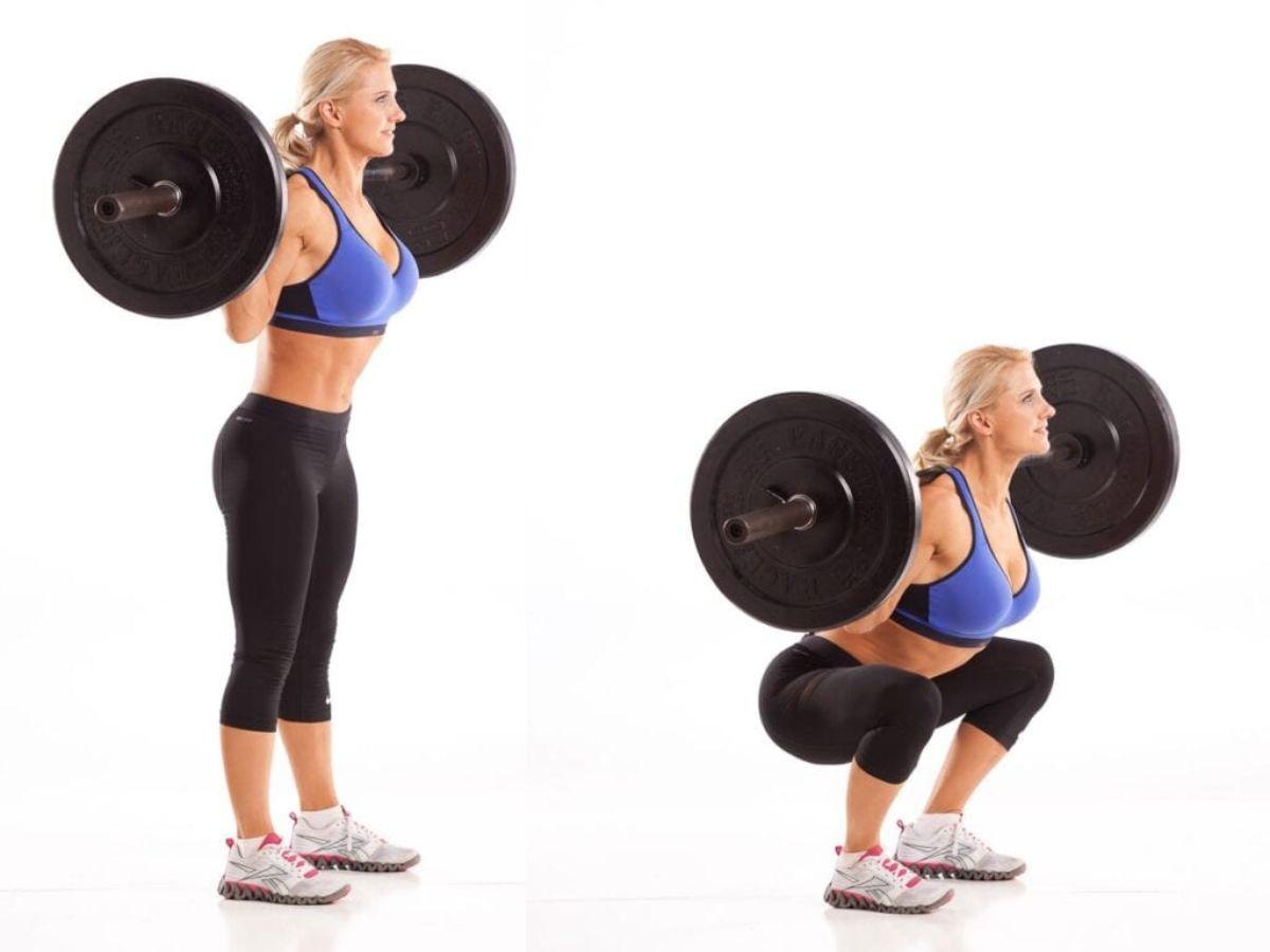 Bài tập squat nữ