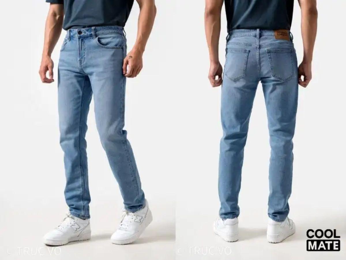 Quần jean Coolmate chú trọng vào độ thoải mái và tối giản khi mặc