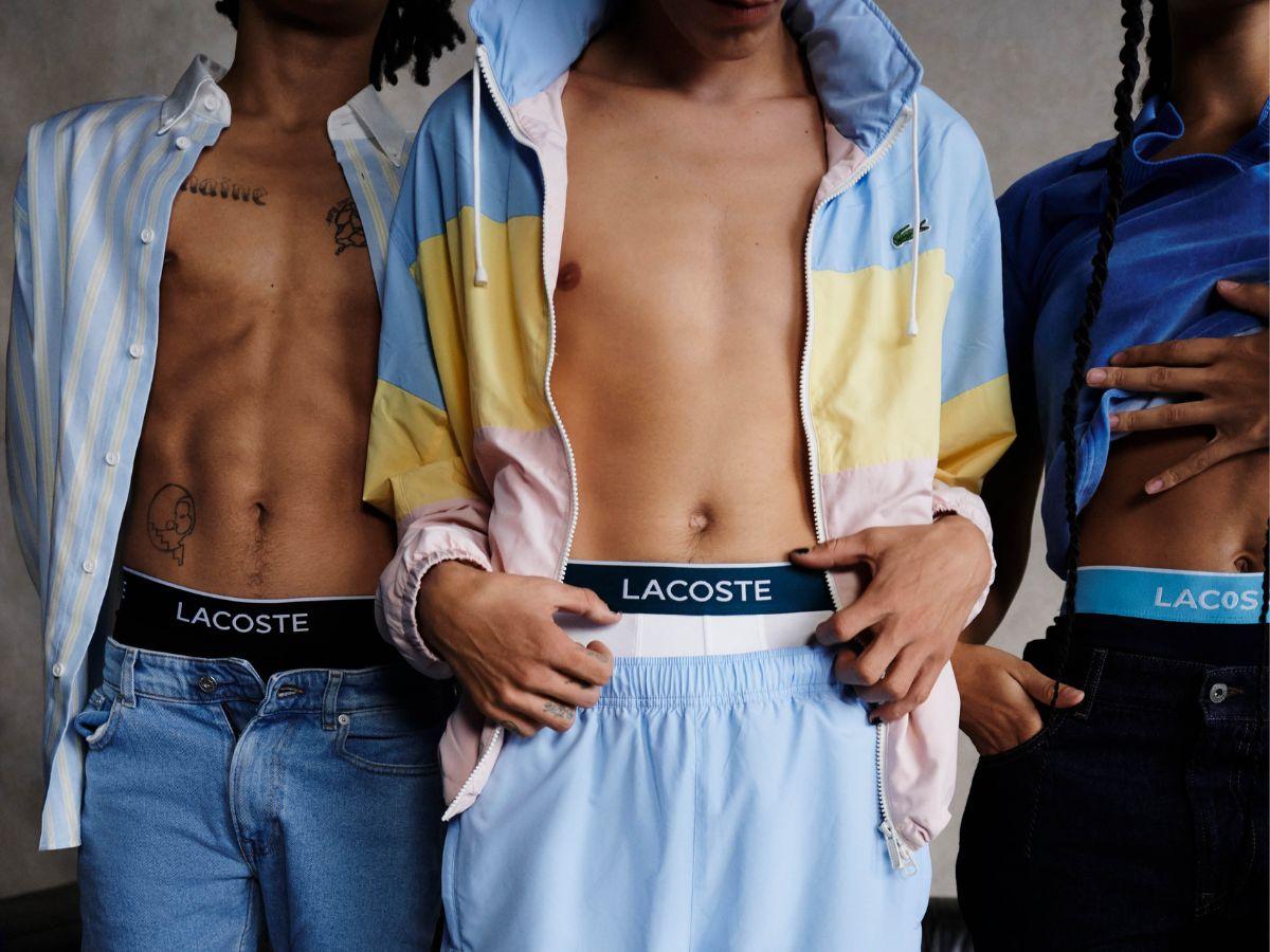 Lacoste là thương hiệu không còn quá xa lạ với những chiếc quần lót với logo cá sấu xanh đặc trưng (Nguồn: Lacoste) 