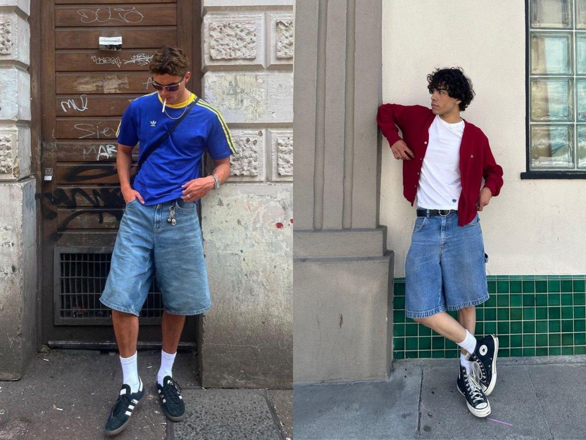 Quần short jean phong cách bụi bặm
