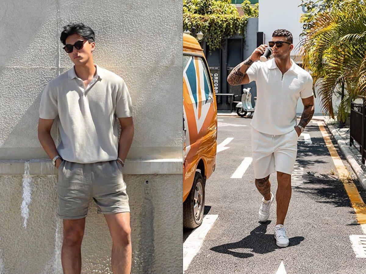 Quần short kaki phối áo polo mang đến vẻ ngoài tinh tế