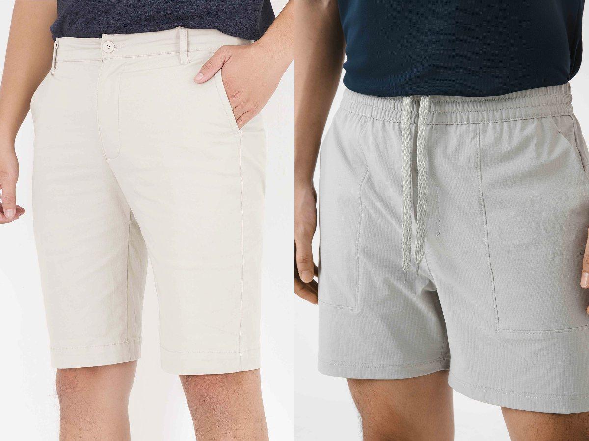 Quần short nam có cạp chun hay cúc cài