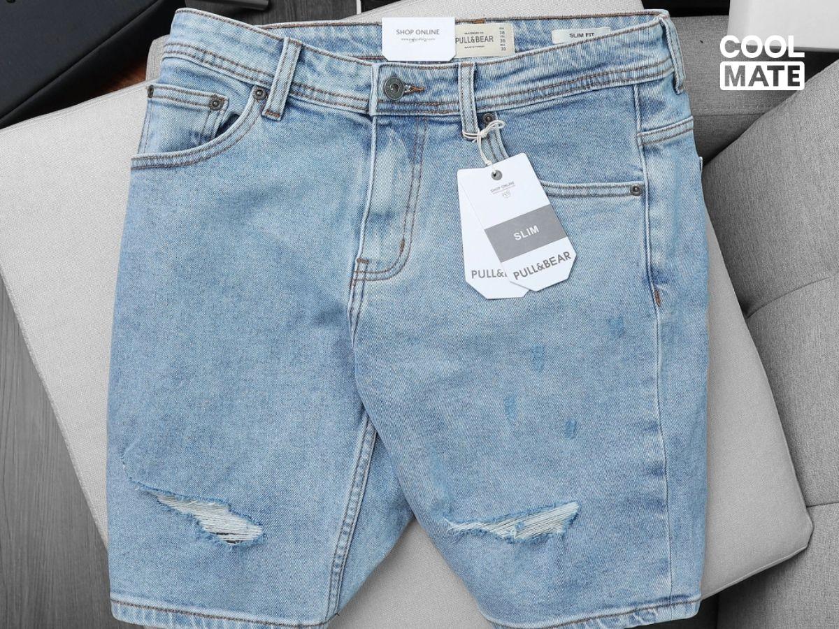 Quần short jean nam Pull&Bear trẻ trung