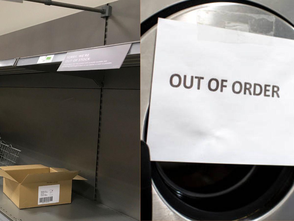 Sold out và out of order khác nhau như thế nào?