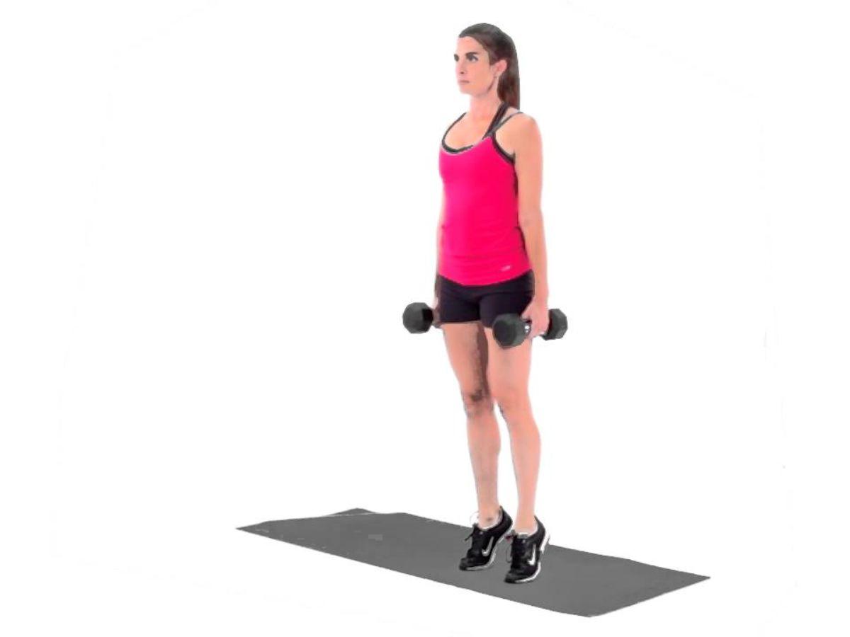 Standing Dumbbell Calf Raise 