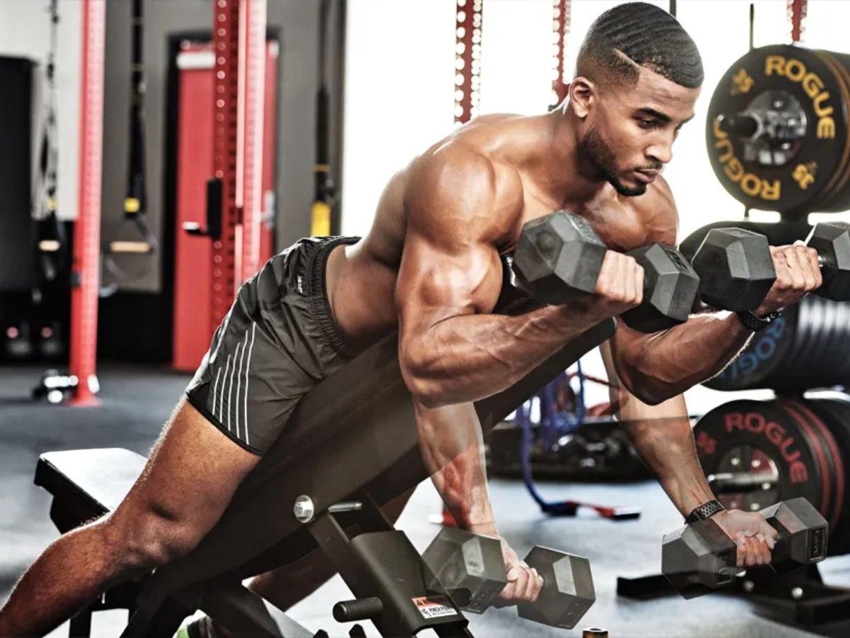 Dumbbell Sprider Curl 