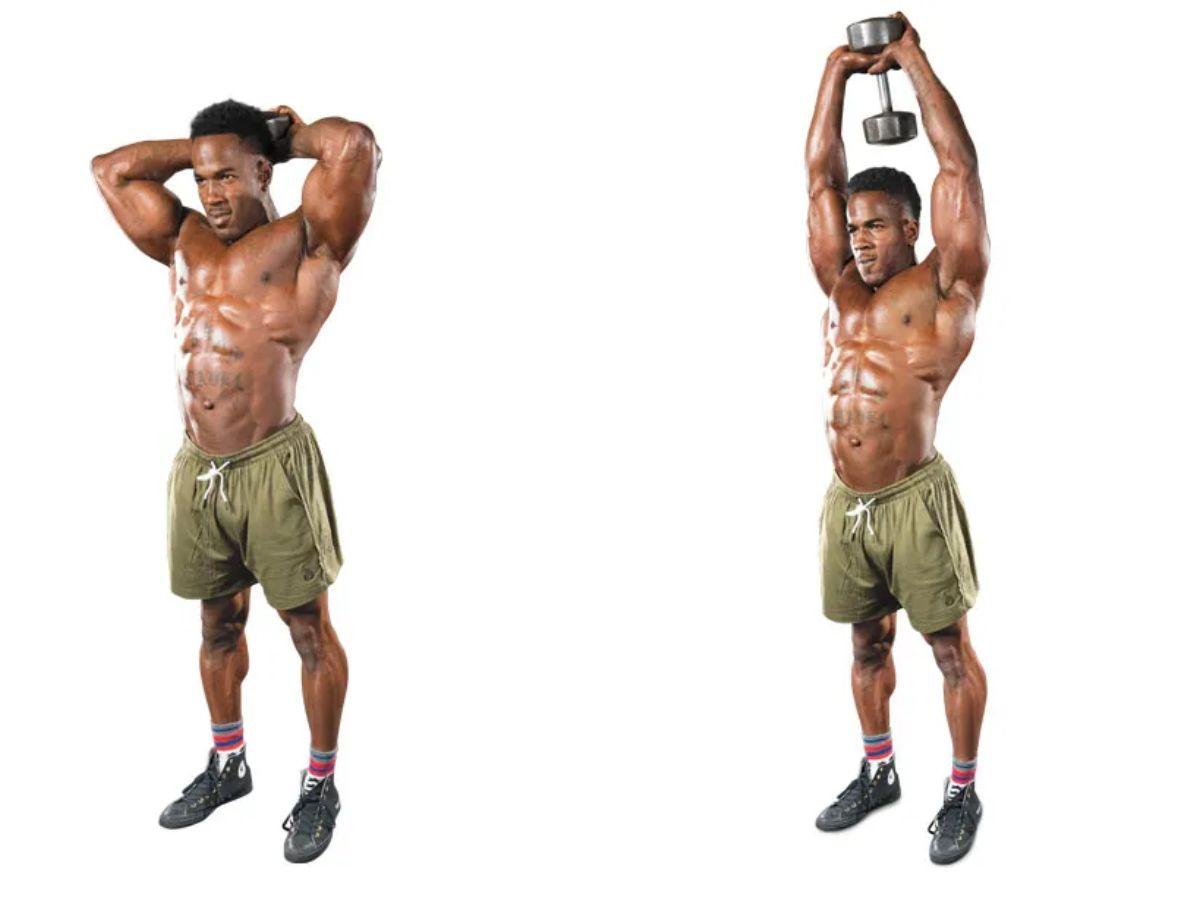 Overhead triceps extensions