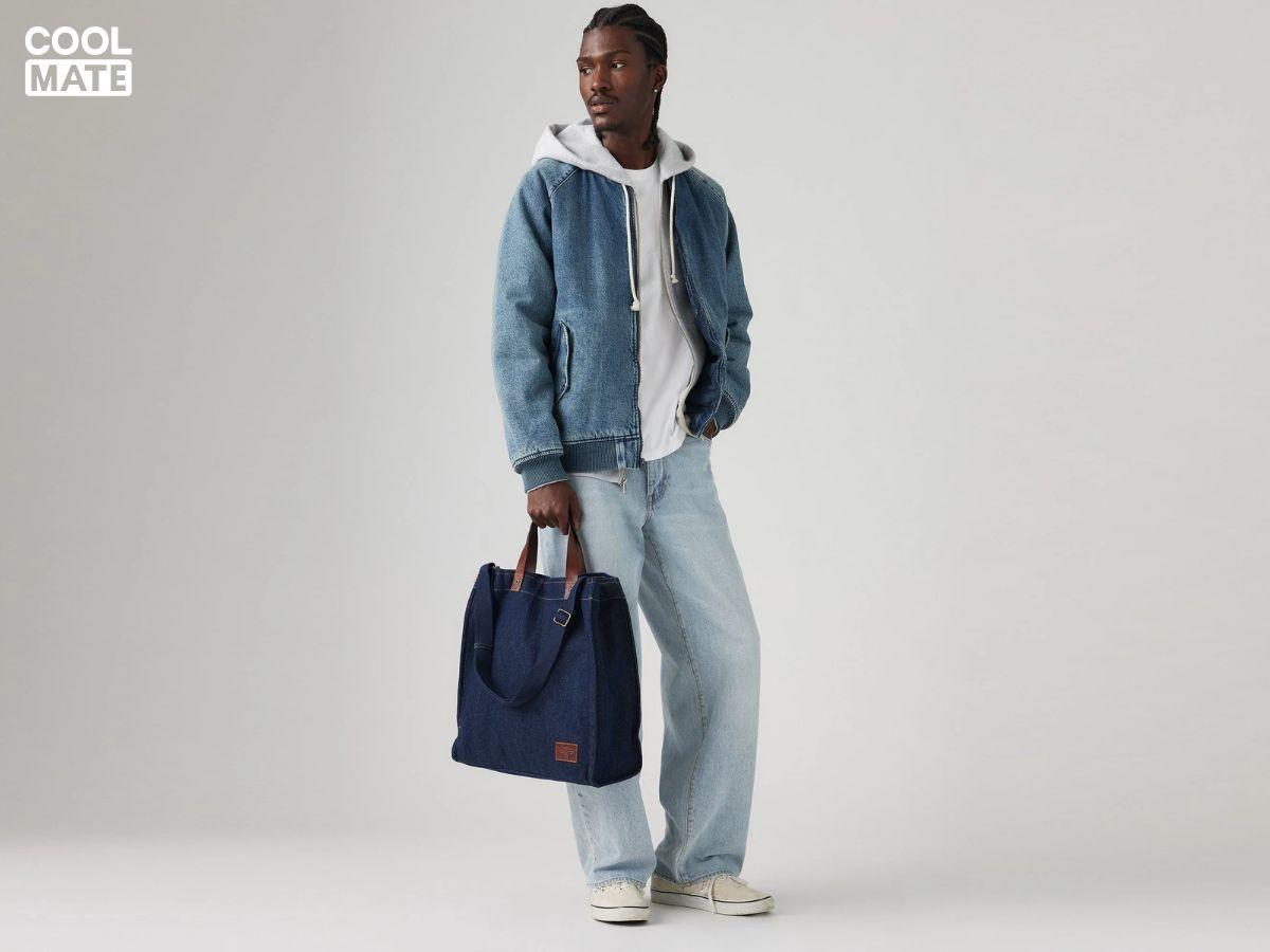 Túi vải Tote Living Blue
