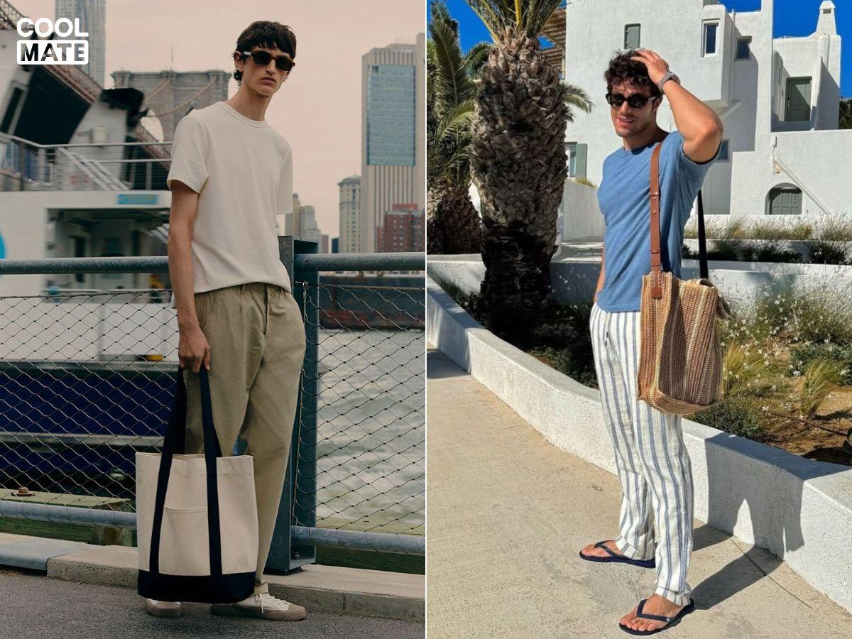 Túi tote làm từ vải đay chắc chắn và cực kì có gu thời trang 
