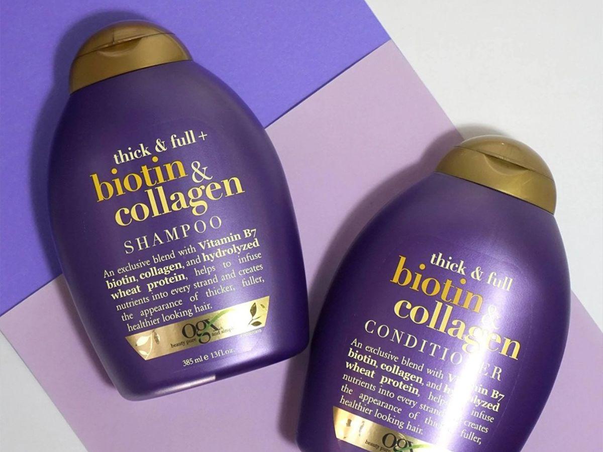 Combo OGX Thick & Full + Biotin & Collagen Shampoo 